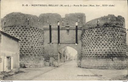 CPA Montreuil Bellay M et L Porte St Jean