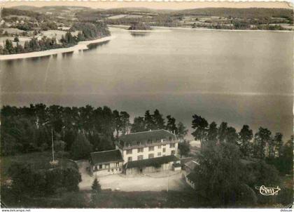 58 - Montsauche les Settons - Vue aérienne de la Colonie de Vacances - Le lac - Mention Photographie véritable - Carte d