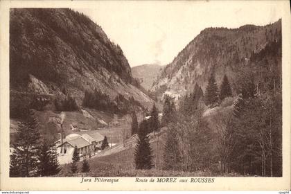 CPA Morez Route de Morez Aux Rousses