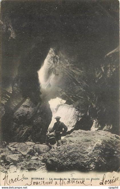 CPA Morgat La Grotte de la Cheminee du Diable