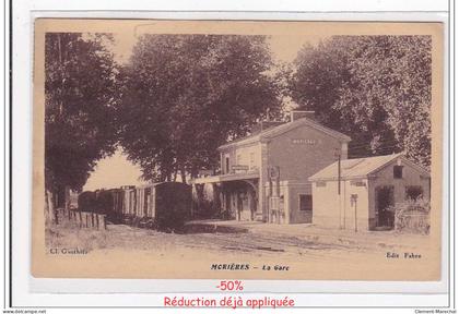 MORIERES : la gare (GARE) - tres bon etat