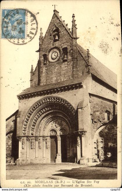 CPA Morlaas Basses Pyrenees L'Eglise Ste Foy