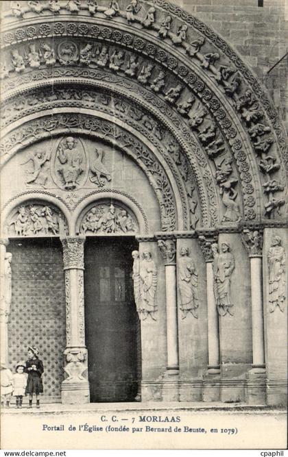 CPA Morlaas Portail de I Eglise