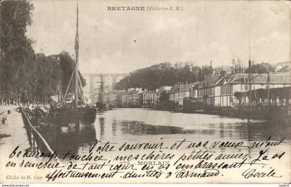 CPA Morlaix Bateaux
