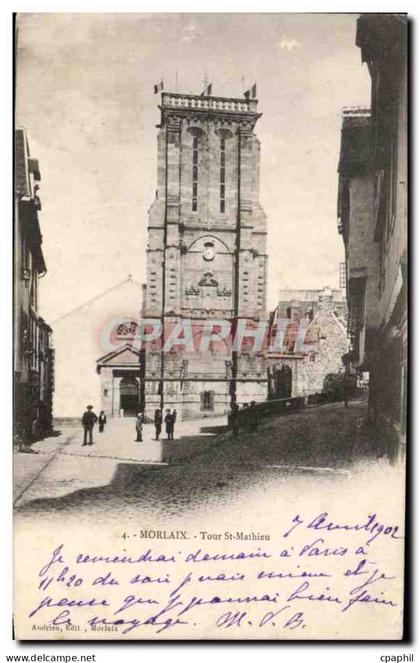 CPA Morlaix Tour St Mathieu