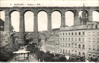 CPA Morlaix Viaduc Train