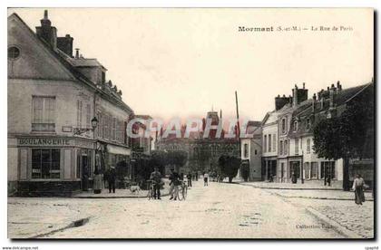 CPA Mormant La Rue de Paris Boulangerie Facteur