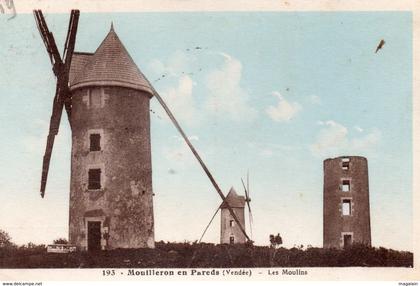 Mouilleron en Pareds : les moulins