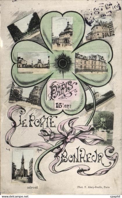 CPA Paris Le Porte Bonheur Trefle