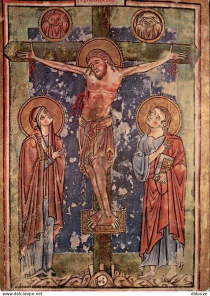 Carte Postale - 68 - Murbach - Missel de murbach Crucifixion vers 1200 - Art peinture Religieuse - CPM - Voir Scans Rect