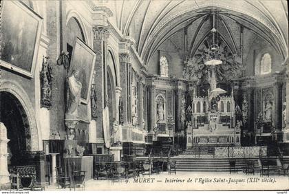 CPA Muret Interieur de l'eglise Saint Jacques