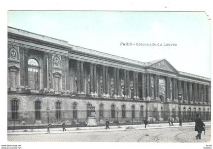 POSTAL   PARIS   -FRANCIA   - COLUMNAS DEL LOUVRE  ( COLONNADE DU LOUVRE )