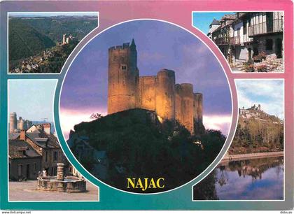 12 - Najac - Multivues - CPM - Voir Scans Recto-Verso