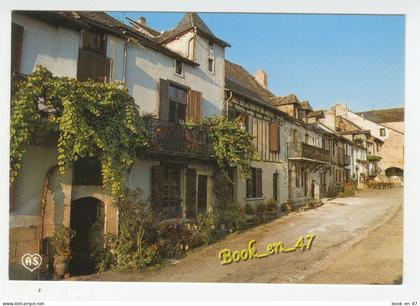 {87301} 12 Aveyron Najac , Un des aspects du vieux Najac