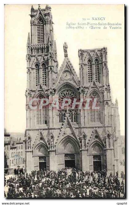 CPA Nancy Eglise Saint Pierre Saint Stanislas