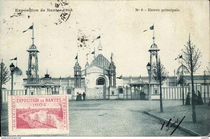 Nantes CPA Exposition de Nantes 1904 Entree principale (avec vignette)
