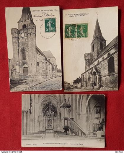 5 cartes -  Nanteuil-le-Haudouin  -(60. Oise )