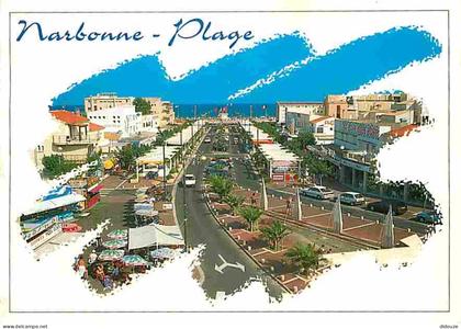 Carte Postale - 11 - Narbonne - Narbonne Plage - Automobiles - Flamme Postale de Narbonne Plage - CPM - Voir Scans Recto