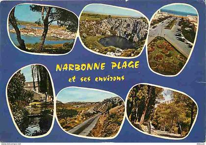 Carte Postale - 11 - Narbonne - Narbonne Plage - Et ses environs - Multivues - Flamme Postale de Narbonne - CPM - Voir S