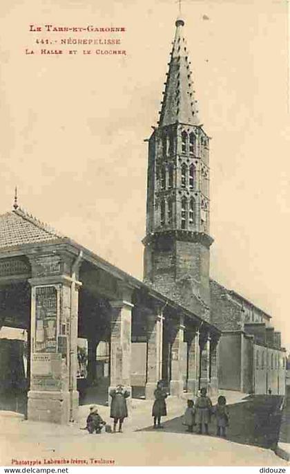 82 - Nègrepelisse - La Halle et le Clocher - Animée - Carte Neuve - CPA - Voir Scans Recto-Verso