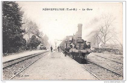 NEGREPELISSE - La Gare - TRAIN