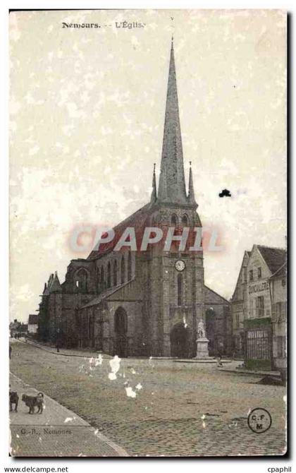 Nemours - L Eglise - CPA