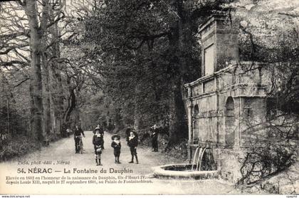 CPA Nerac La Fontaine Du Dauphin