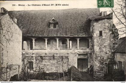 Nerac CPA Le chateau d'Henri IV (16eme)