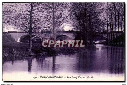Neufchateau CPA Les cinq ponts