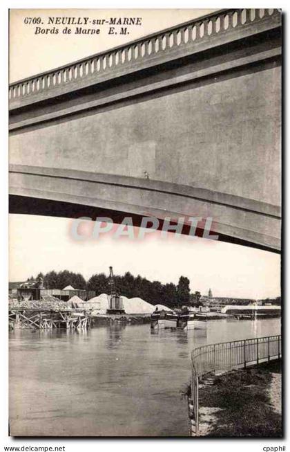 CPA Neuilly sur Marne Bords de Marne