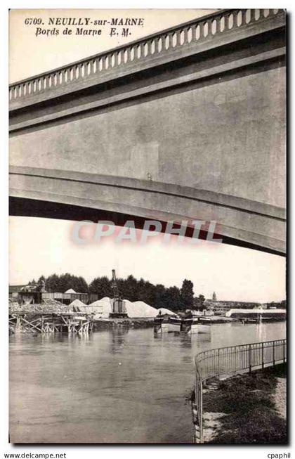 CPA Neuilly sur Marne Bords de Marne