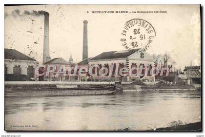 CPA Neuilly Sur Marne La Compagnie Des Eaux