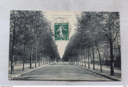 Cpa 1909, Neuilly sur Seine, boulevard du château, Hauts de Seine 92
