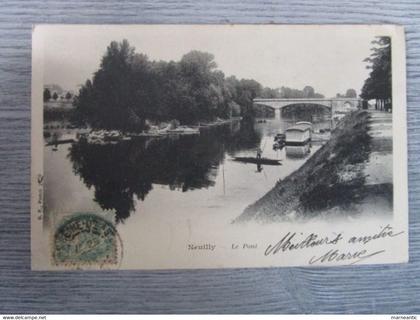 cpa Neuilly sur Seine(92)le pont