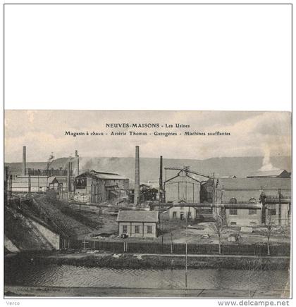 Carte Postale Ancienne de NEUVES MAISONS