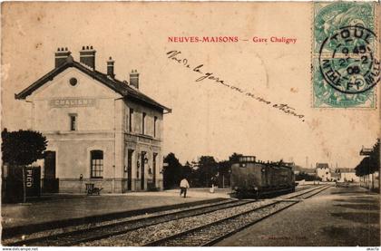 CPA AK NEUVES-MAISONS - Gare Chaligny (386520)