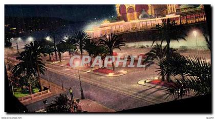 CPA Nice la Jetee Promenade Effet de Nuit