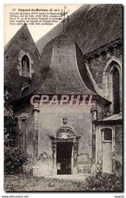 CPA Nogent le Rotrou chapelle funeraire