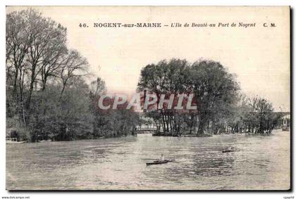 CPA Nogent sur Marne L lle de Breaute au Port de Nogent