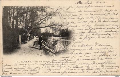 Nogent sur Marne CPA Ile de beaute (pecheur)