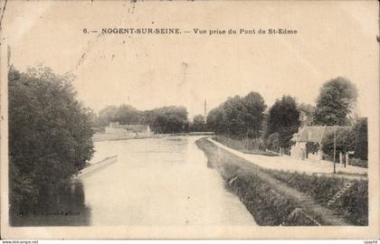 CPA Nogent sur Seine Vue prise du pont de St Edme