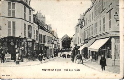 Nogent sur Seine CPA Rue des ponts