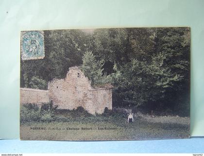 NOISEAU (VAL DE MARNE) LES ARBRES. CHATEAU ROBERT. LES RUINES.