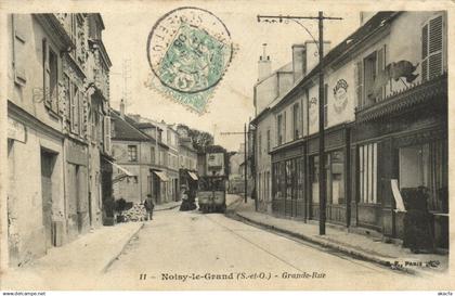 PC FRANCE, NOISY LE GRAND, GRANDE RUE, Vintage Postcard (b31525)
