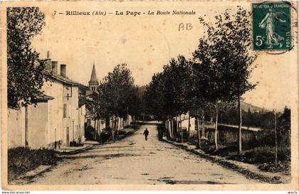 CPA RILLIEUX La PAPE La Route Nationale (684657)