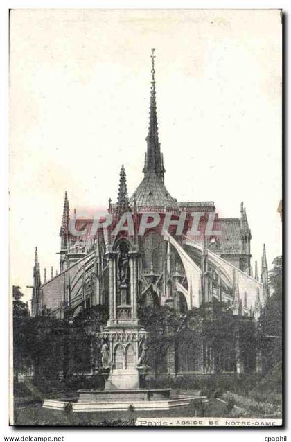 CPA Paris Abside de Notre Dame