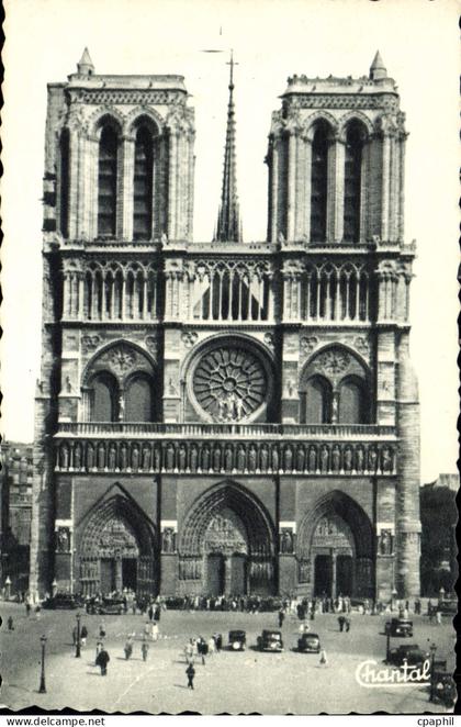 CPA Paris Facade de Notre Dame