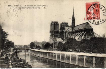 CPA Paris L'Abside de Notre Dame