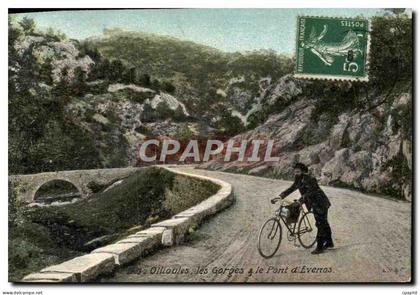CPA Ollioules Les Gorges et le pont d'Evenos
