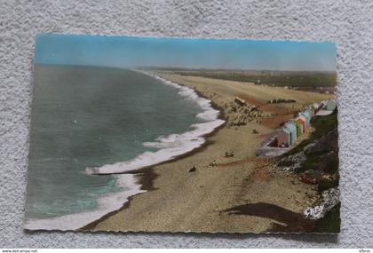 Cpsm, Onival, vue d'ensemble de la plage, Somme 80
